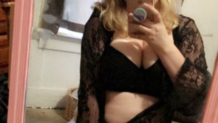 Snapchat Mirror Pussy Rub &amp; Cum