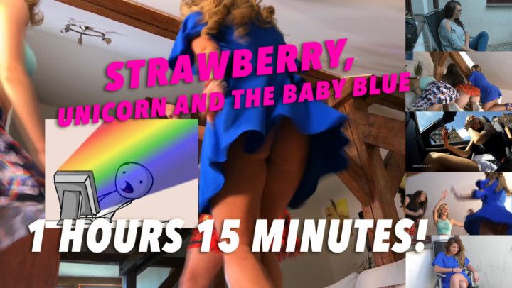 Strawberry, Unicorn and The Baby Blue