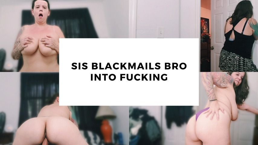 Sis Blackmails Bro Into Fucking