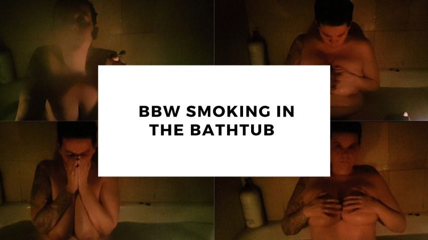 BBW Smoking 420 In The Bathtub