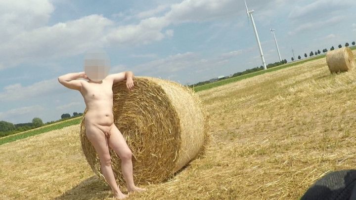 Nude in nature - riding, posing, peeing