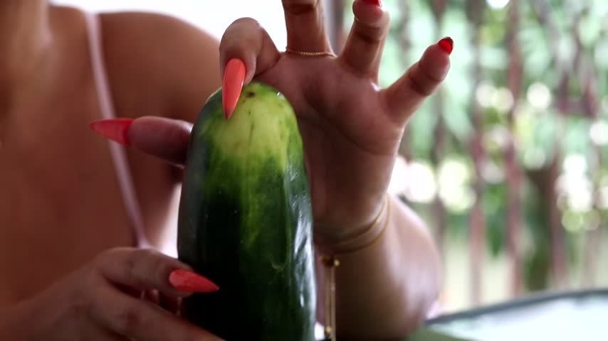 Long Nails on Cucumber