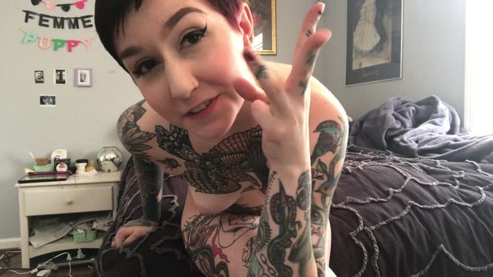 Tattooed Slut Foot Tease