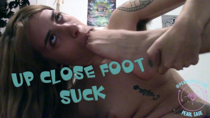 Up Close Foot Sucking