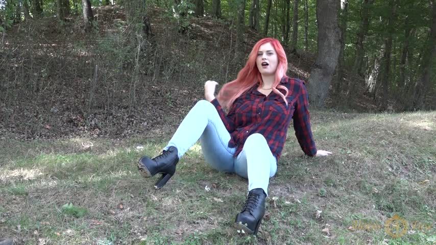 Joi in the woods