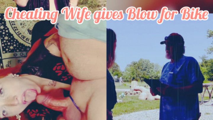 Cheating Wife gives Blow for Bike