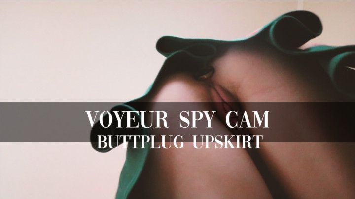 Voyeur Spy Cam: Butt Plug Upskirt