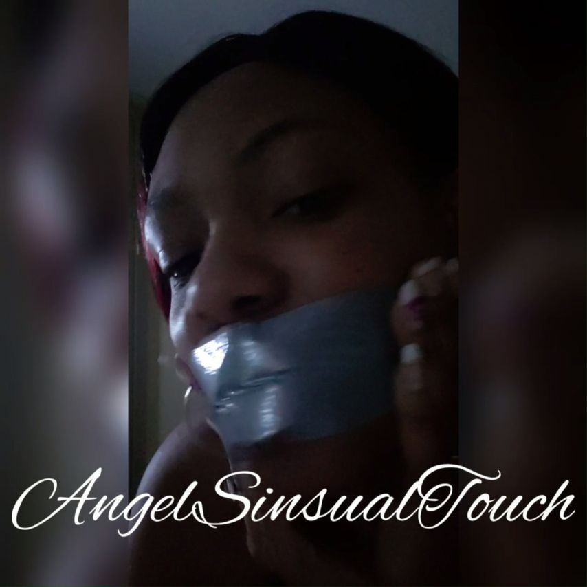 Sexy Silver Tape Gag