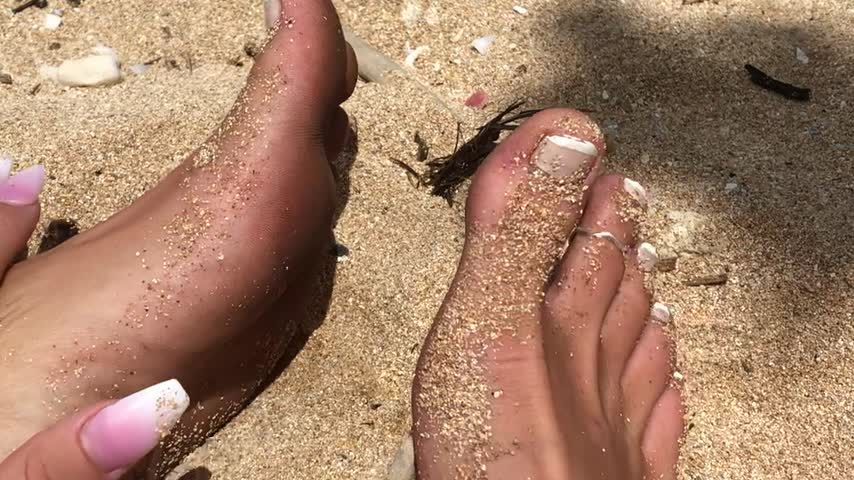 Beach foot fetish joi countdown