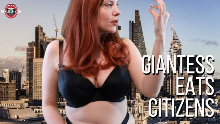 Giantess Eats Citizens of London