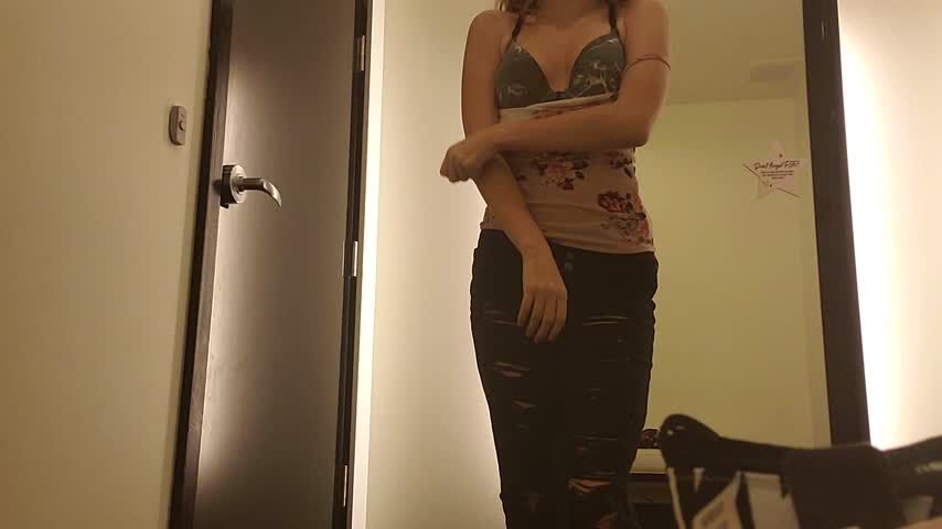 Masturbating in a changing room