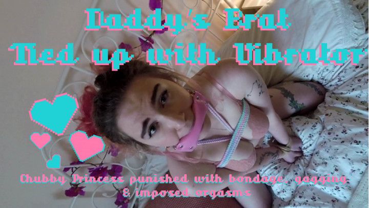 Daddy's Brat Tied Up With Vibrator