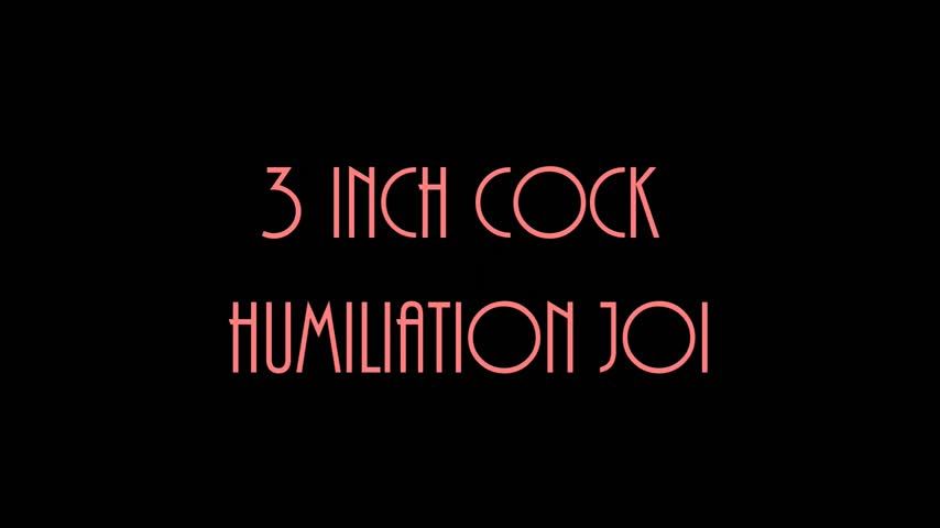 3 inch cock humiliation JOI *HD