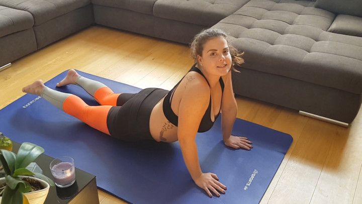 Anal suprise while doing yoga