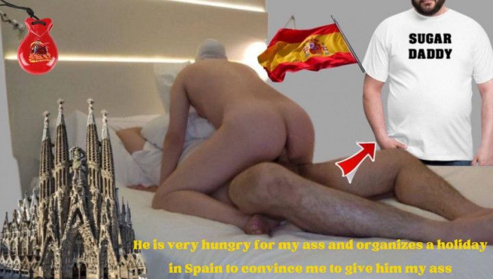Sugardaddy organizes a vacation in Spain to have my ass