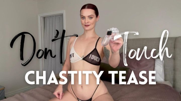 Don't Touch Chastity Tease