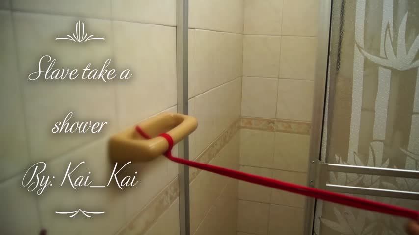 Slave take a shower