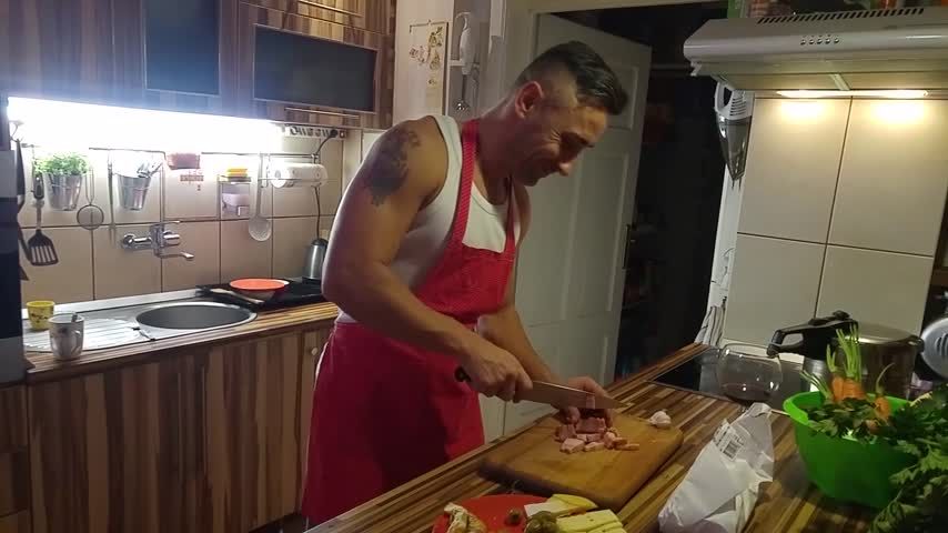 BTS Cooking Romanian Pornstar Food