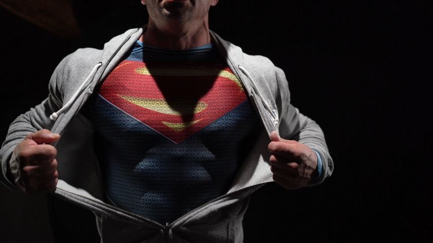 MUSCLE SEXY SUPERMAN COSPLAY