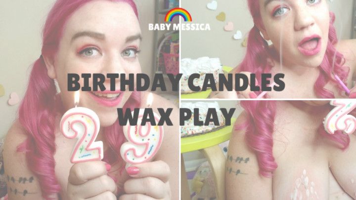 Birthday Candle Wax Play