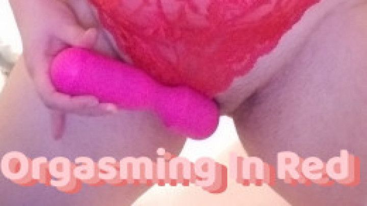 Orgasming in Red