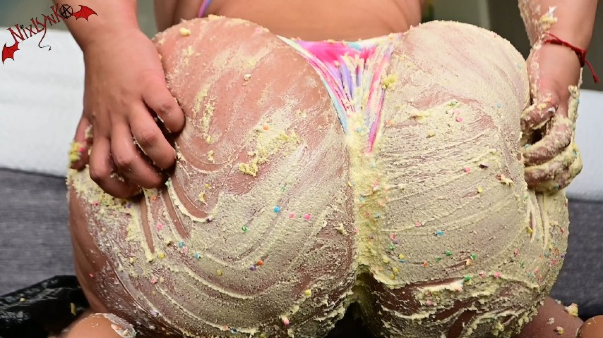 Big Ass Latina Birthday Cake Smash SLOMO