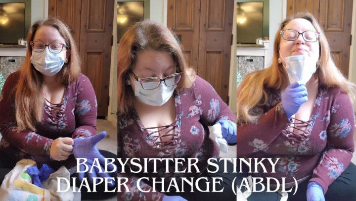 Favorite Babysitter Has Fun Changing Your ABDL Stinky Diaper