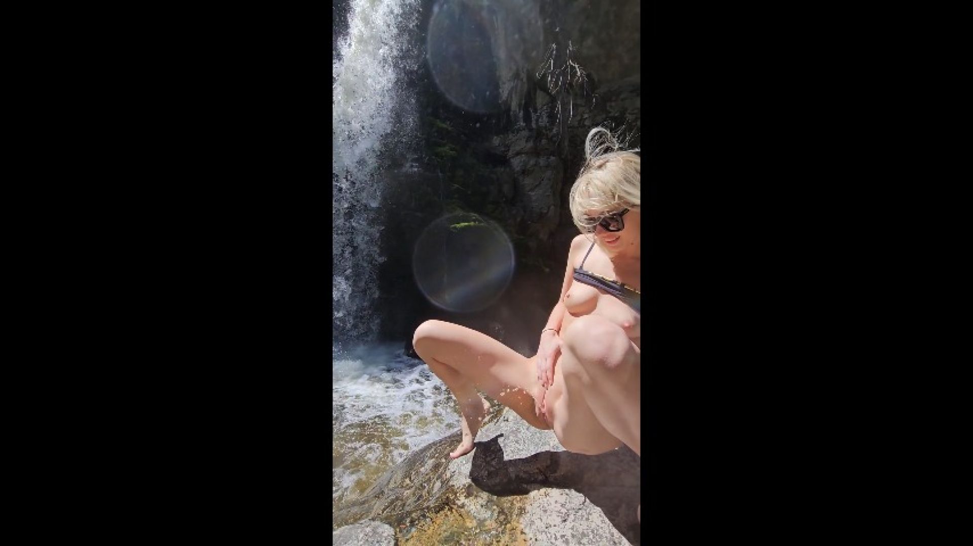 Attempt to Pee into a Waterfall