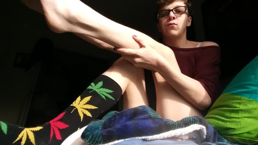 Lotioning my Legs and Feet