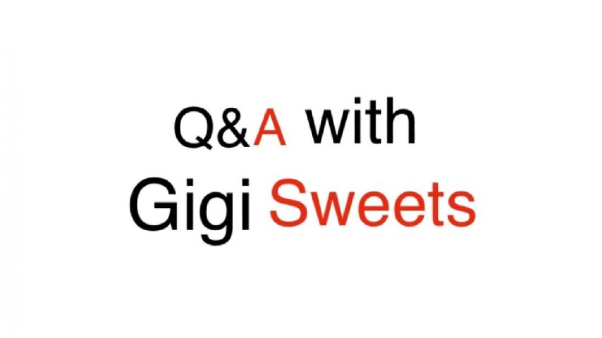 Gigi Sweets Q&amp;A with BoobsRealm