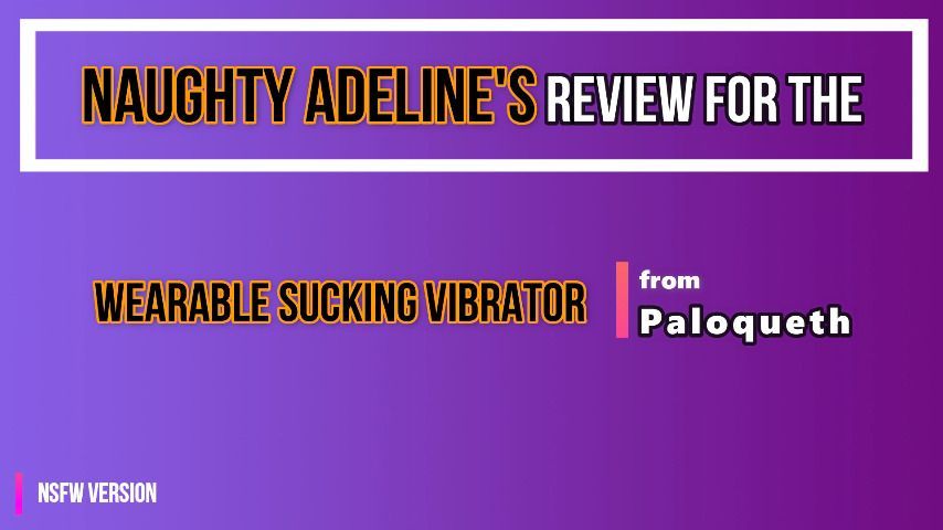 REVIEW: Wearable Sucking Vibrator NSFW