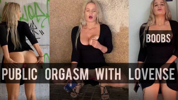 Public orgasm with lovense