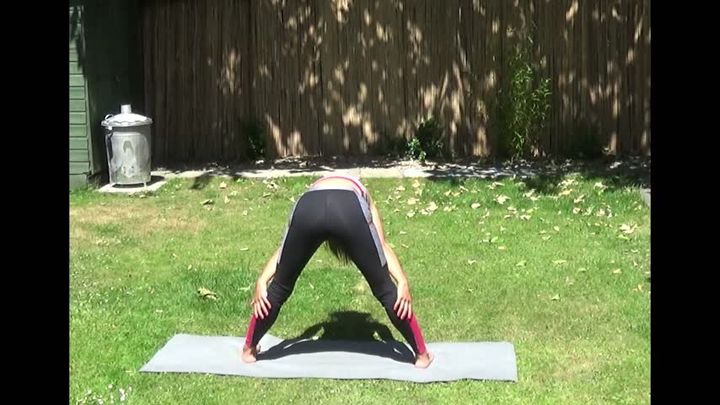 Sexy garden yoga