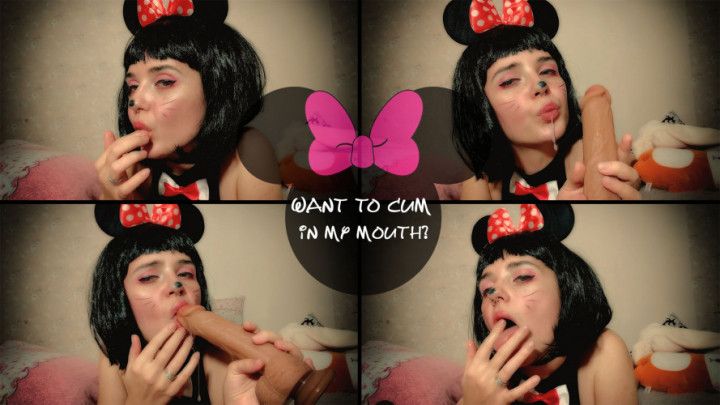 Minnie mouse: Want to cum in my mouth