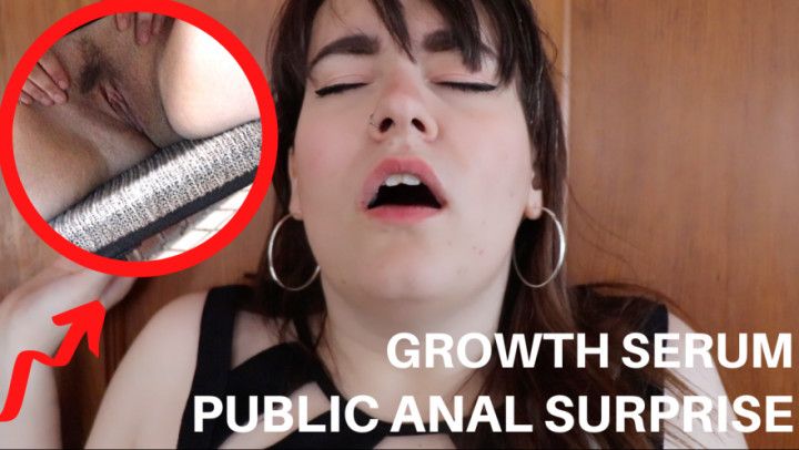 Public Anal Bday Surprise + Cock Growth