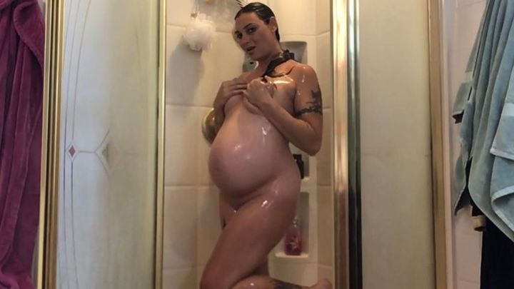 8 month Pregnant Shower and Lotion