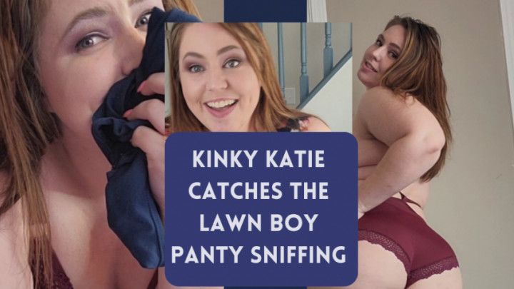 MILF catches lawn boy sniffing dirty panties