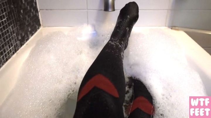 Tights and socks in the bath
