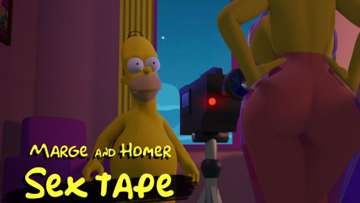 Marge and Homer make a sex tape
