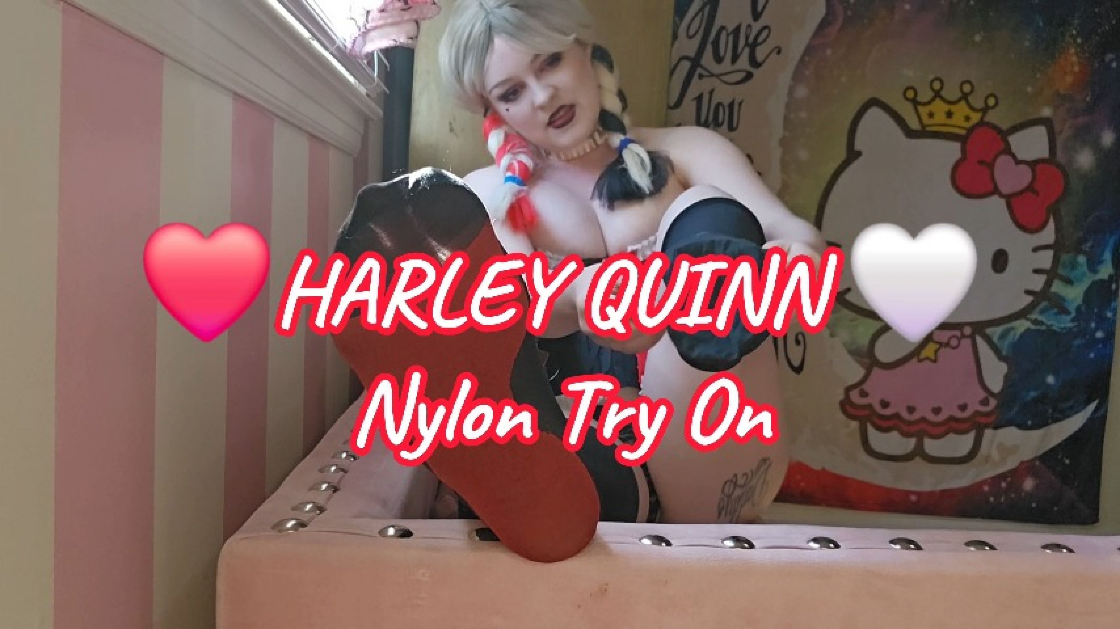 Harley Quinn Nylon Try On