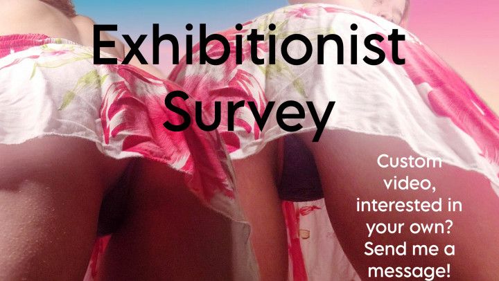 Exhibitionist Survey, Upskirt Tease