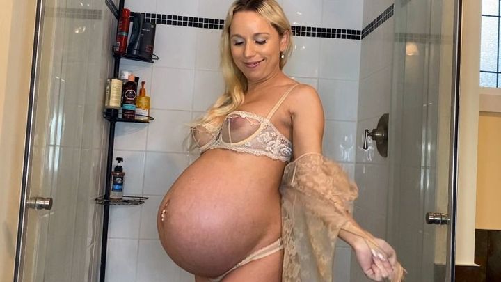 40 Weeks Pregnant Belly Worship JOI