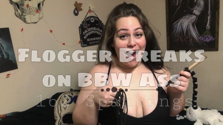 Flogger Breaks on BBW Ass | Lilith Grey