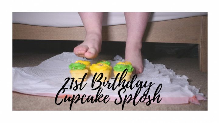 21st Birthday Cupcake Splosh