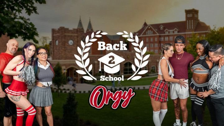 Back 2 School Orgy - 4 Couples