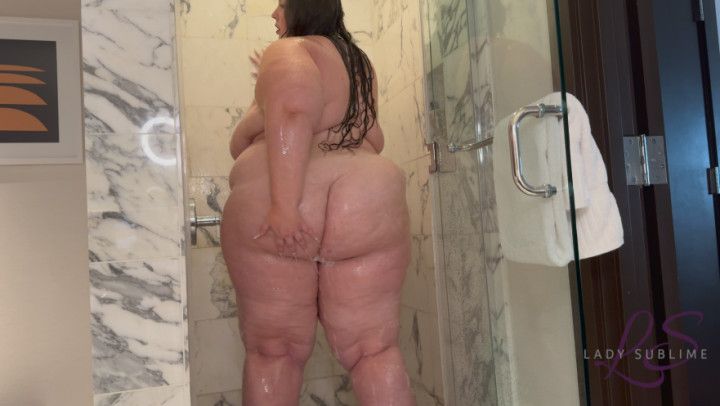 Soapy and Dripping SSBBW in the Shower