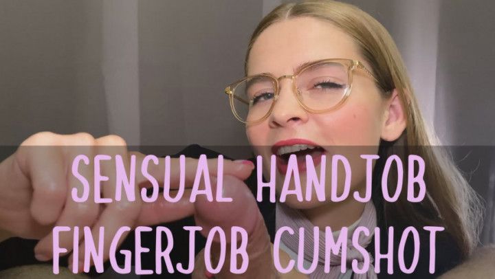Sensual POV Handjob &amp; Fingerjob: Huge Cumshot