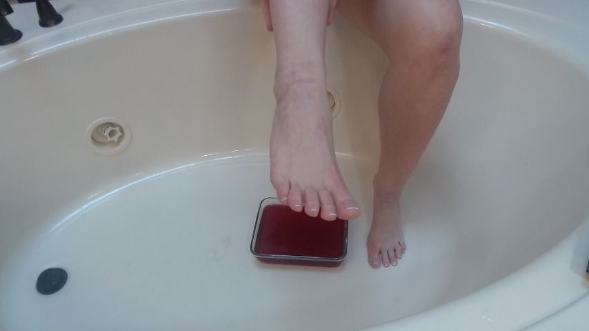 Clean Feet + Red Jello