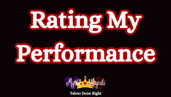 Rating My Performance