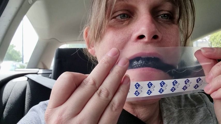 SelfGag with different tapes on the road